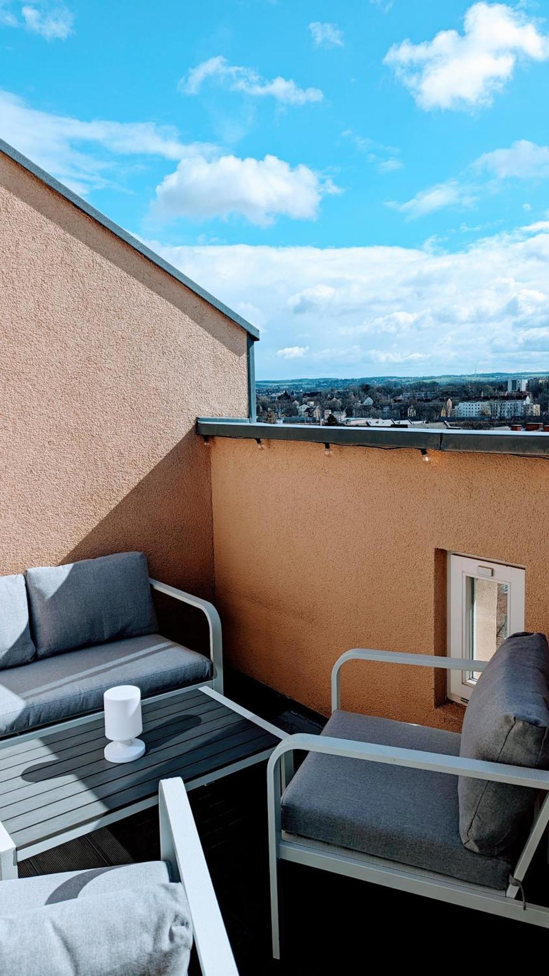 Rooftop Art Apartment, E-Roller,Ausblick,Wlan,Tv ケムニッツ エクステリア 写真