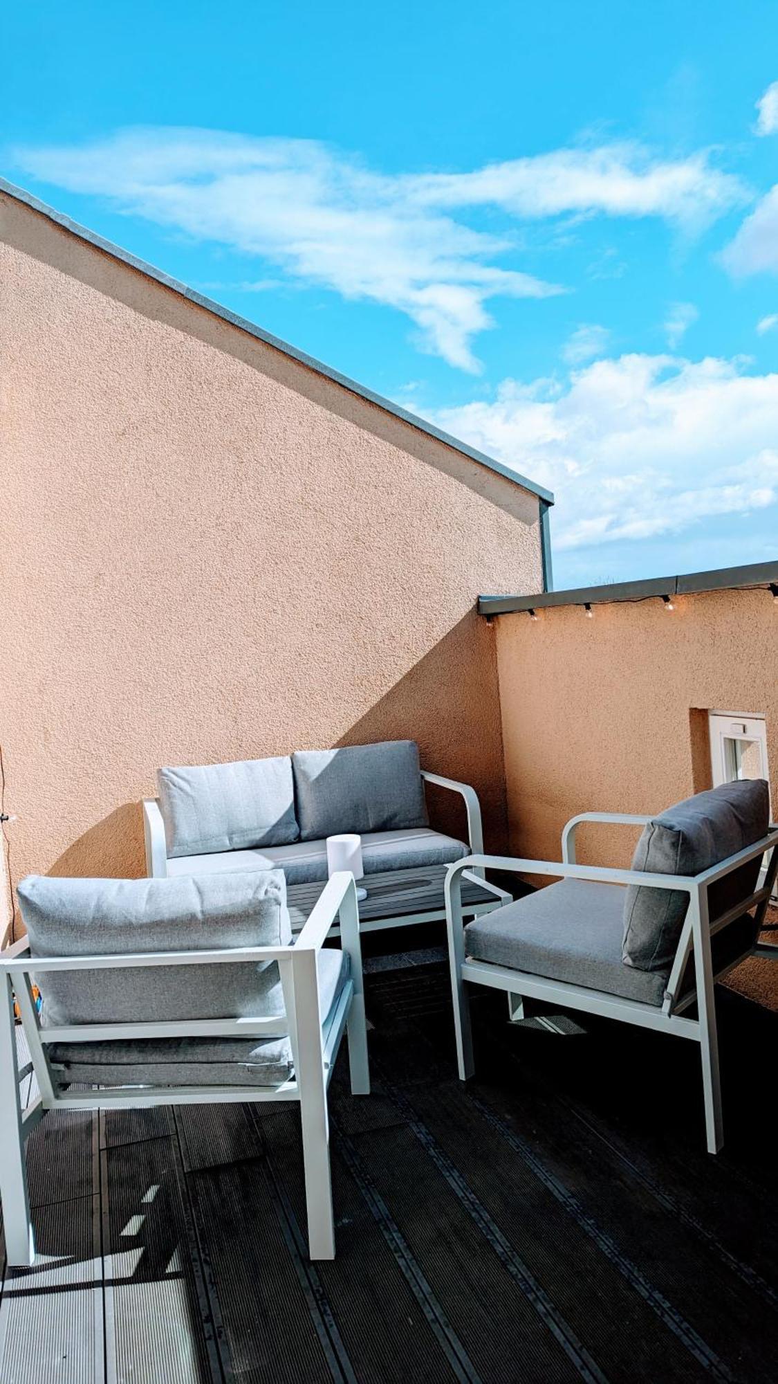 Rooftop Art Apartment, E-Roller,Ausblick,Wlan,Tv ケムニッツ エクステリア 写真